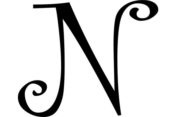 Stylized Letter 'N' in