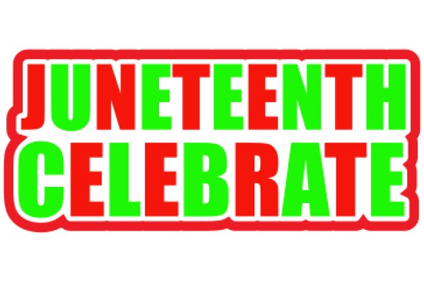 Celebrating the 16th of June with a festive 'Juneteenth Celebrate' logo.