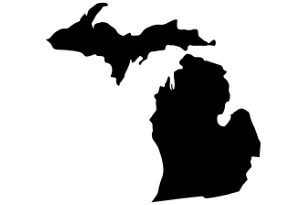 Silhouette of the Upper Peninsula of Michigan