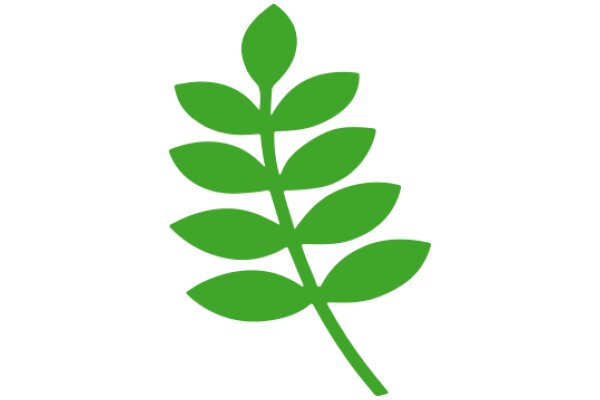 Vibrant Green Leaf Icon