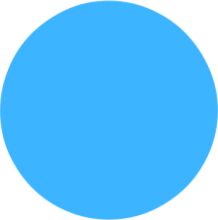 A Solitary Blue Circle in a Black Background