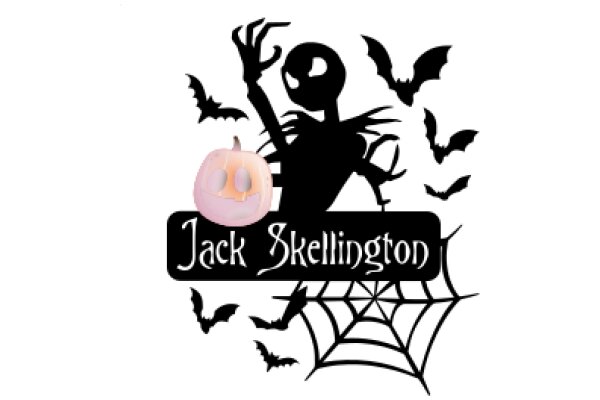 A Halloween-themed logo for Jack Skellington's Pumpkin Patch.