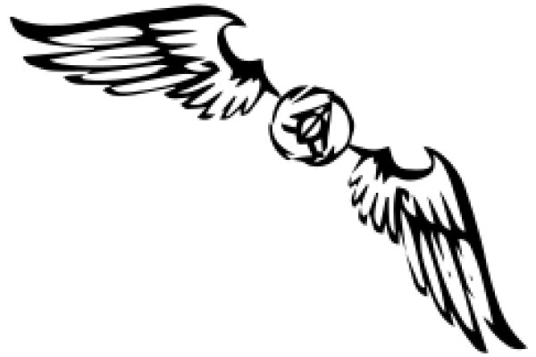 Stylized Wings with a Symbol