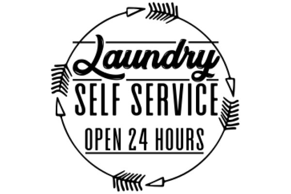 Laundry Service Advertisement: Open 24 Hours