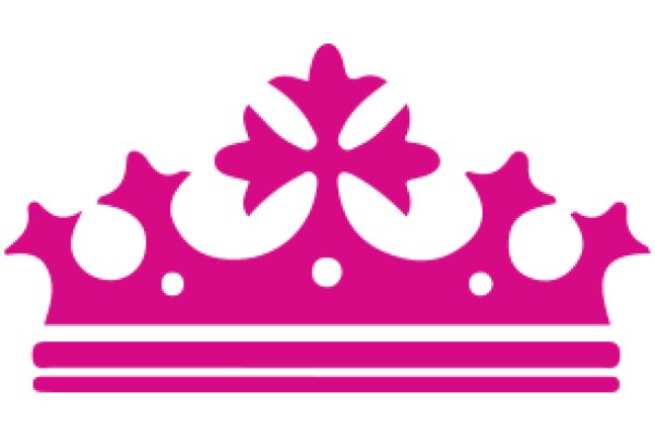 Vibrant Pink Crown with Detailed Design