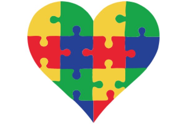 Vibrant Puzzle Heart: A Symbol of Unity and Diversity