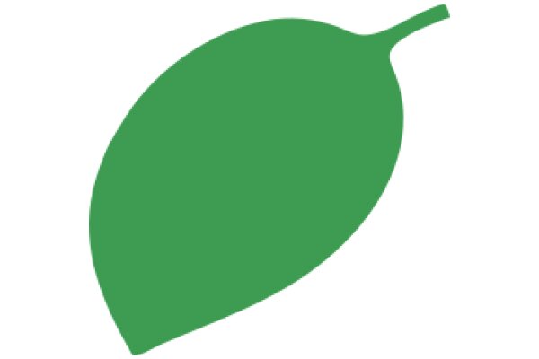 Vibrant Green Leaf Icon