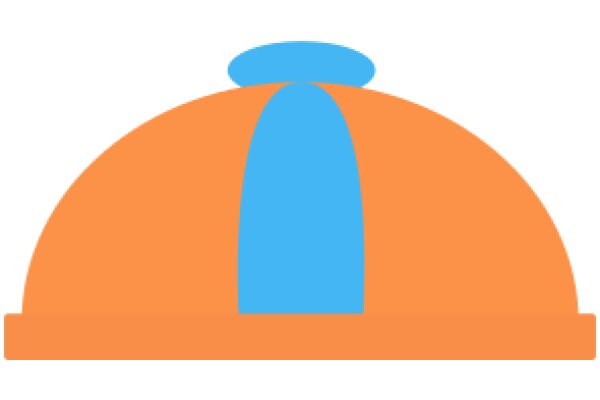 Vibrant Orange Dome with a Blue Top