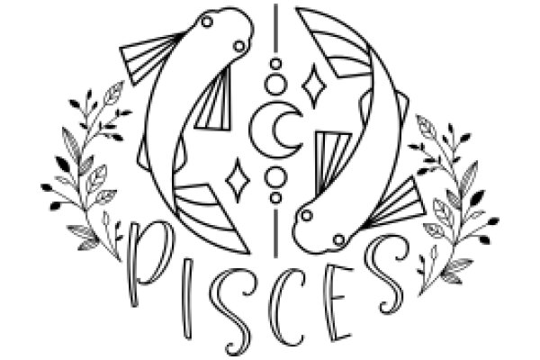 Stylized Fish and Pisces Sign Design