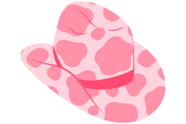 Stylish Pink Cowboy Hat with Heart-Shaped Patterns