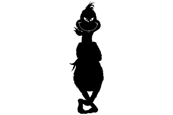 The Silhouette of a Silly Character: A Playful Artwork