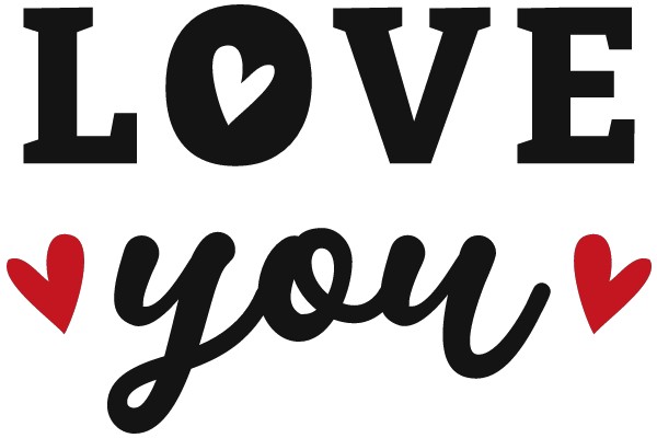 Love You: A Graphic Design Showcasing the Power of Affection