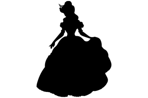 Silhouette of a Cinderella-like Figure