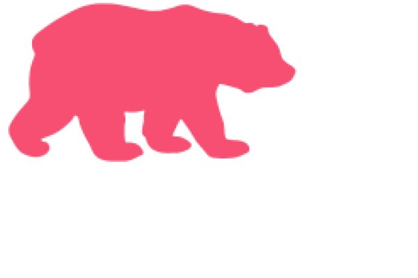 A Pink Bear on a White Background