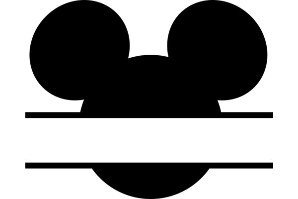 Simplistic Mickey Mouse Ear Icon