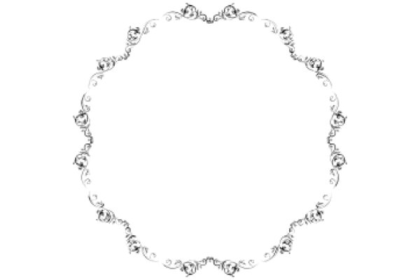 Elegant Decorative Wreath with Floral Design and Scrollwork