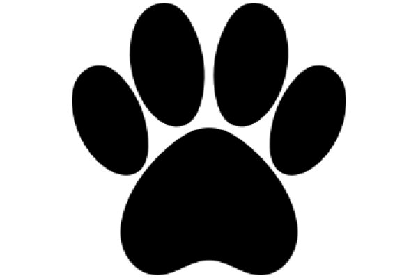 Simplistic Paw Print Icon