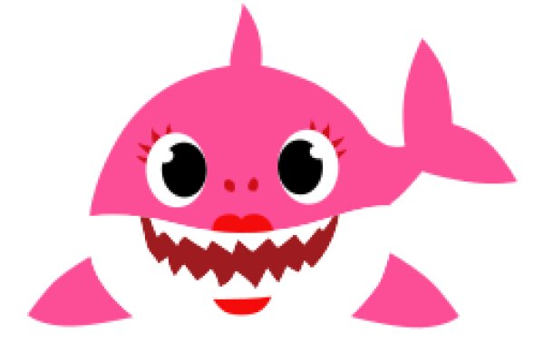 Whimsical Pink Shark with a Smile