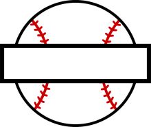 A Graphic Representation of a Baseball and a Bat