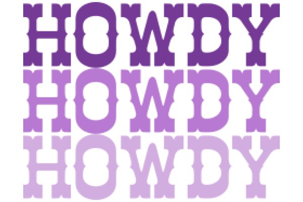 Howdy, Howdy, Howdy: A Purple Western Greeting