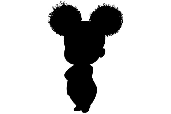 Silhouette of a Character with Large Ears