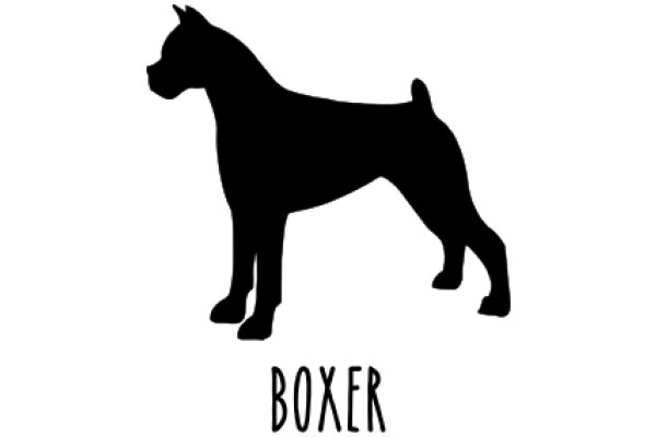 Boxer Dog Silhouette