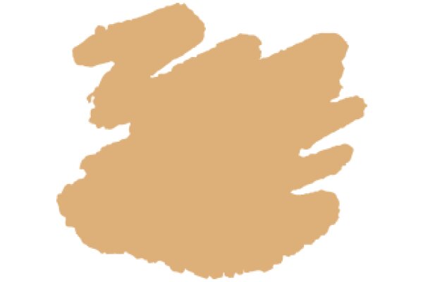 A Blurred Brown Stain on a White Background