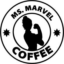 Ms. Marvel Coffee Logo