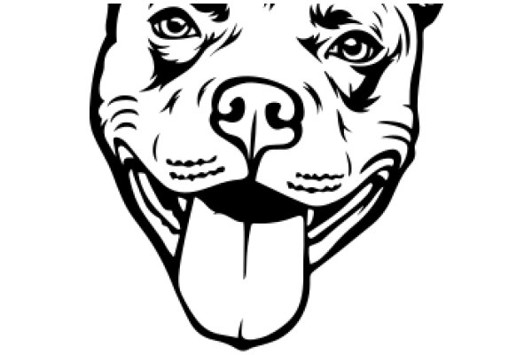 A Playful Pit Bull Logo