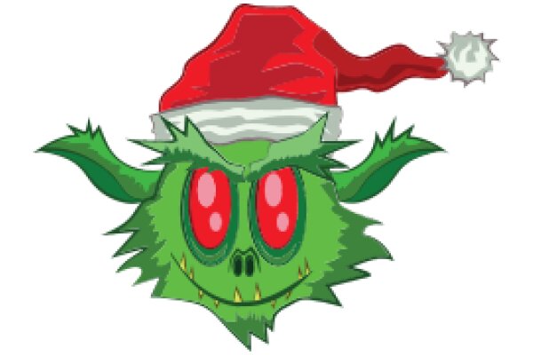 A Festive Holiday Greeting: A Monster's Christmas Hat