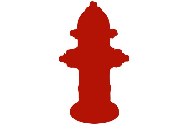 Vivid Red Fire Hydrant Icon