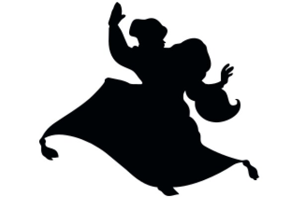 Silhouette of a Dancing Figure