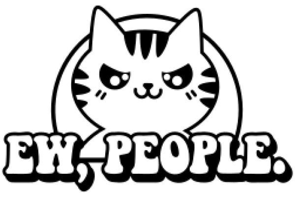 Whimsical Feline Logo: A Playful Twist on the Iconic 'Ew, People.'