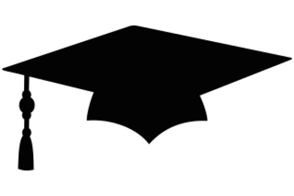 A Silhouette of a Graduation Cap and Tassel