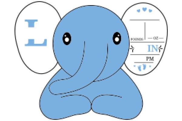 A Playful Interaction: An AI Assistant and a Blue Elephant Character