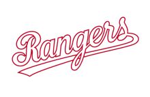 Stylish Red Logo for a Brand Called 'Rangers'