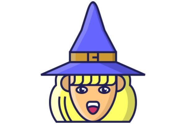 A Whimsical Illustration of a Wizard's Hat with a Smiling Face