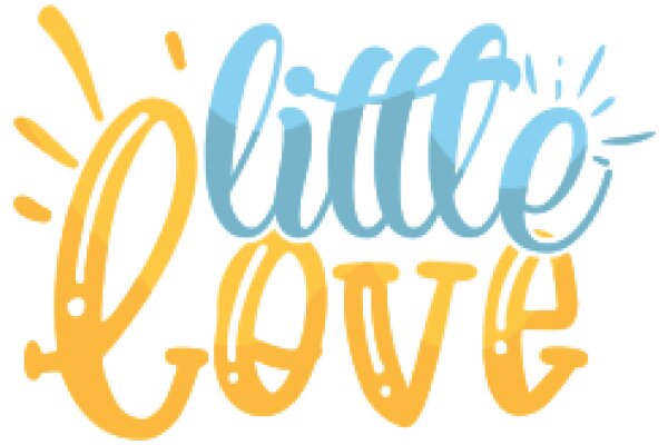 Stylized Logo for 'Little Love' with a Sunburst Design Element