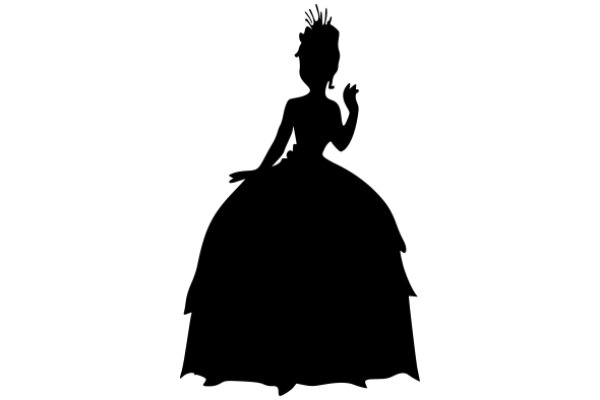 Silhouette of a Cinderella-like Figure