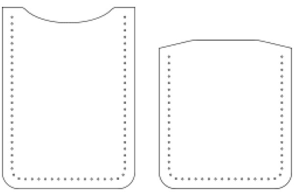 A Pair of Blank Shields with Holes for Customization