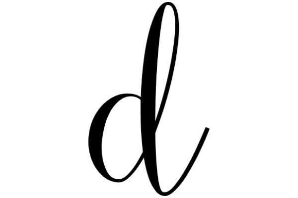 Stylized Letter 'D' in