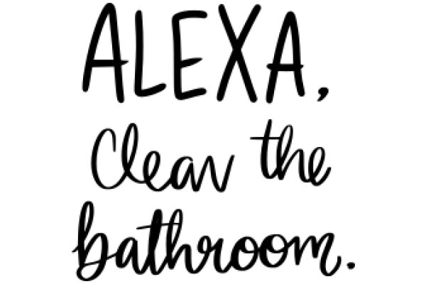 Aleksandrina's Cleaning Service: 'Alexa, Clean the Bathroom.'