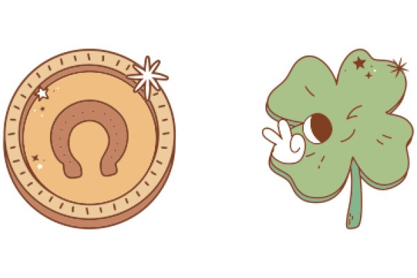 A Playful Pair: A Clover and a Donut