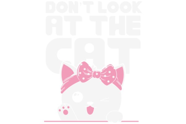 A Cute Cat with a Pink Bow, Encouraging a Positive Outlook