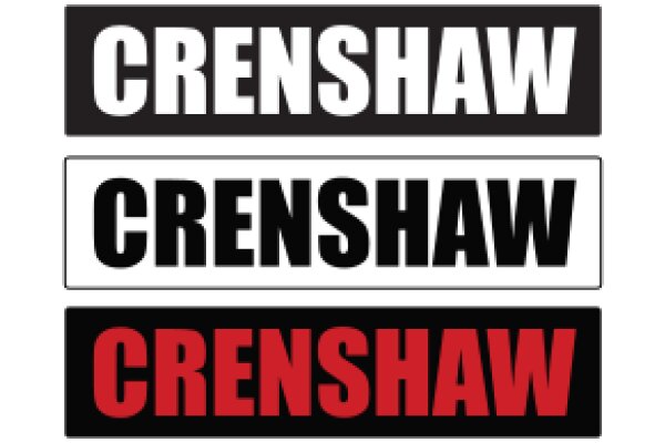 Three Distinct Stickers: A Visual Comparison of Crenshaw, Crenshaw, and Crenshaw