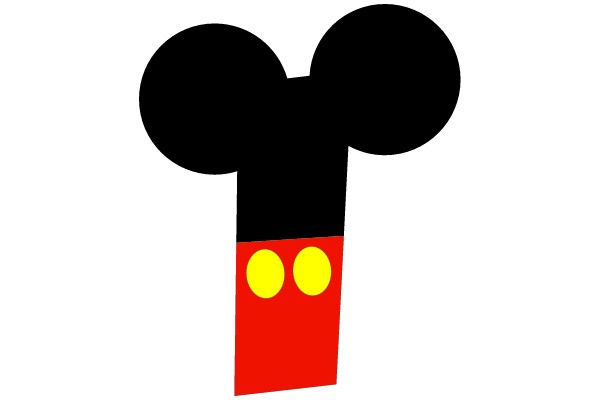 Simplistic Mickey Mouse Ear Icon