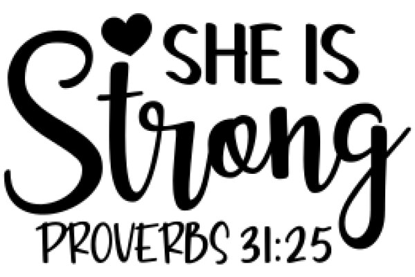 She is Strong: Proverbs 31:25