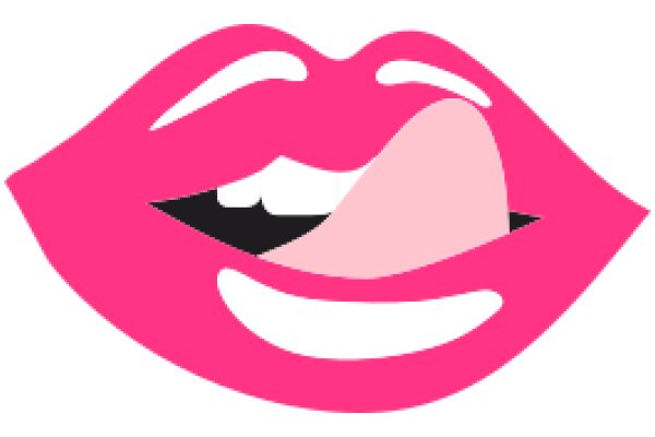 A Playful Pink Lip Logo