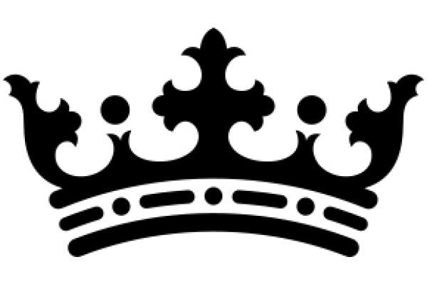 Elegant Black Crown Icon