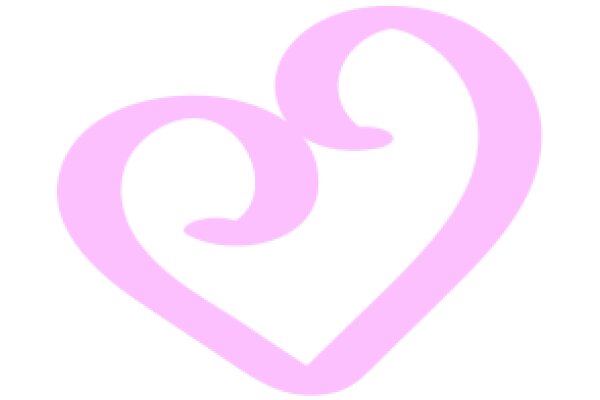 A Soft Pink Heart Emblem